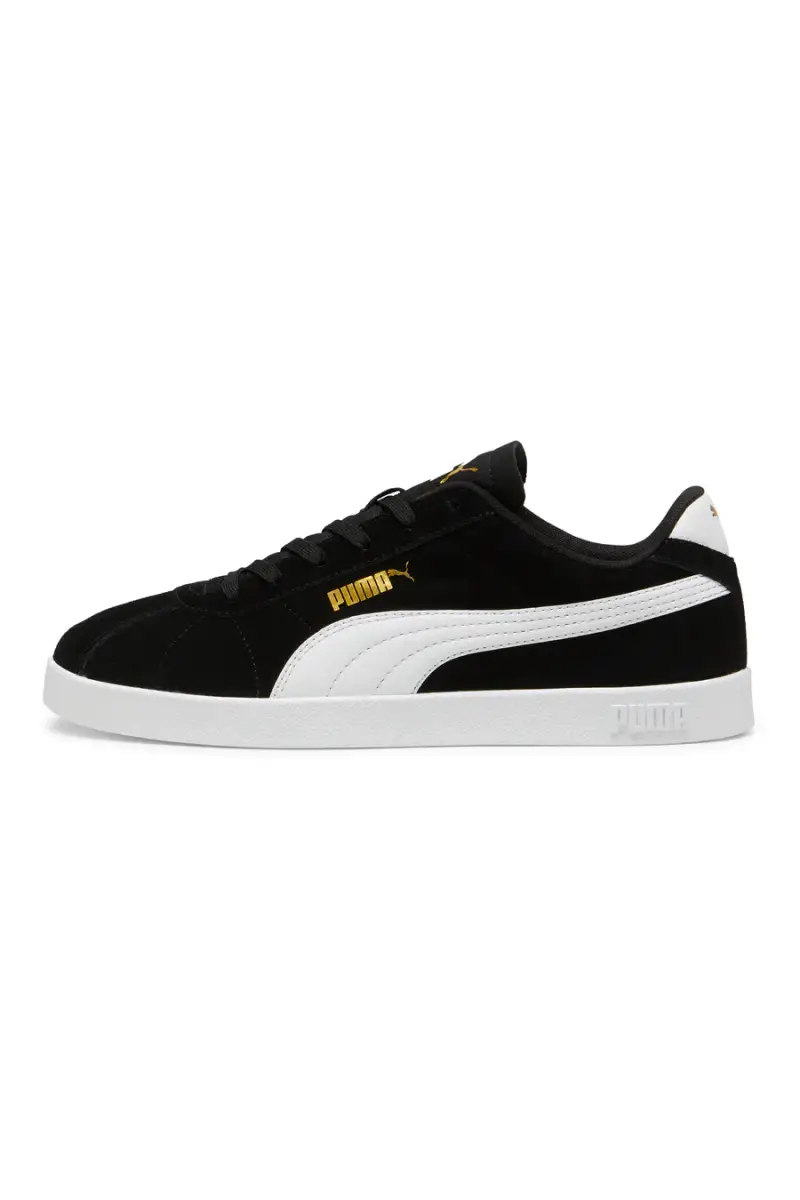 Sneakers nere in suede con logo oro Puma Club II [NERO miniatura 2