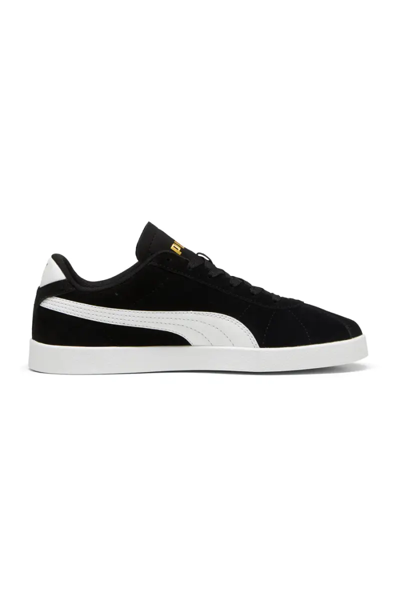 Sneakers nere in suede con logo oro Puma Club II [NERO miniatura 5