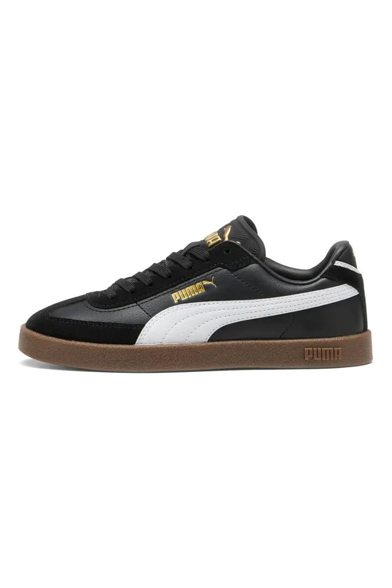 Sneakers nere junior in pelle e camoscio Puma Club II Era Jr [NERO] miniatura 3