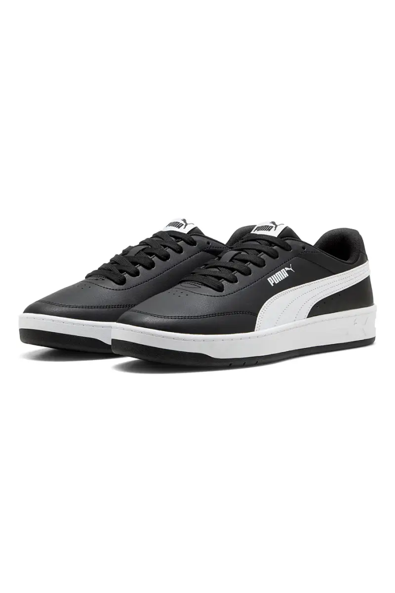 Sneakers nere profilo bianco Court Classic Clean Puma [NERO] miniatura 2