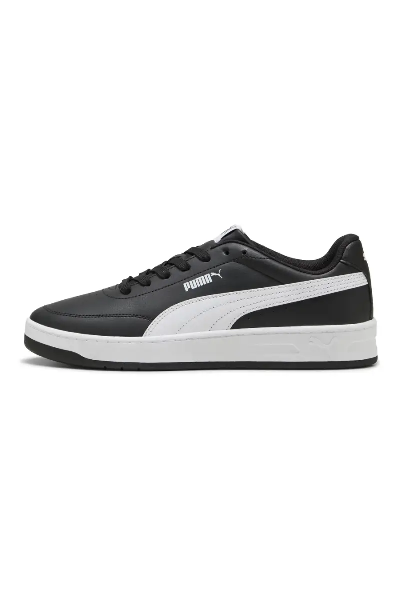 Sneakers nere profilo bianco Court Classic Clean Puma [NERO]