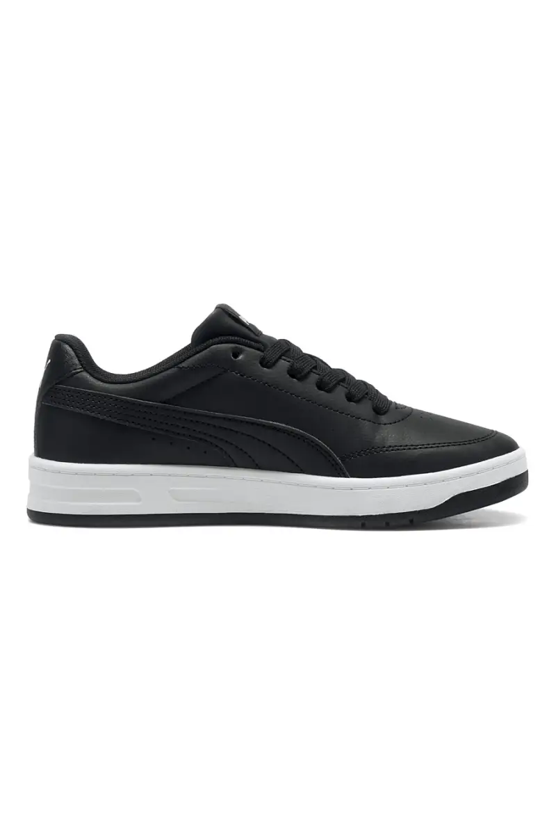 Sneakers nere stile court Puma Court Classic Clean Jr [NERO] miniatura 4