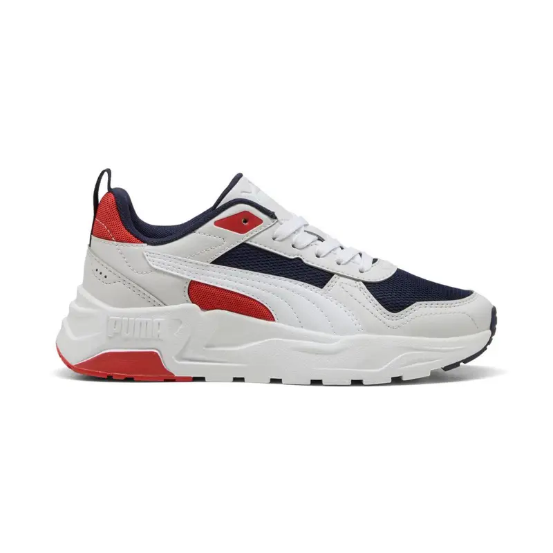 Sneakers palestra bianche e rosse da ragazzo modello Trinity Lite