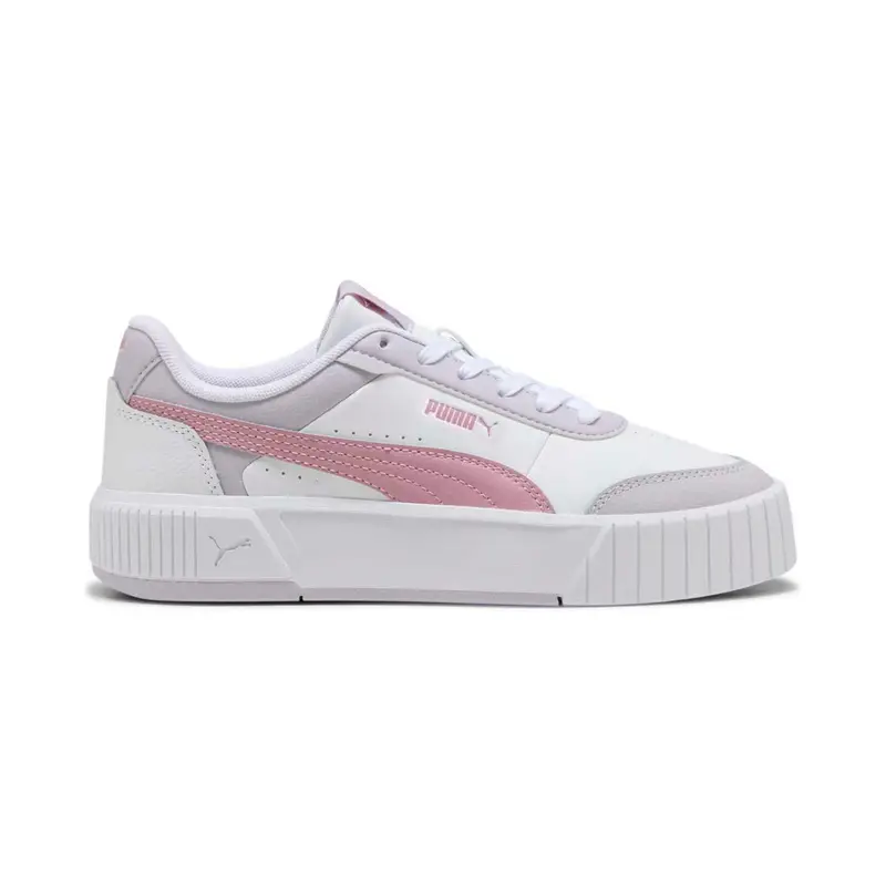 Sneakers platform bianche e rosa da donna modello Carina Street