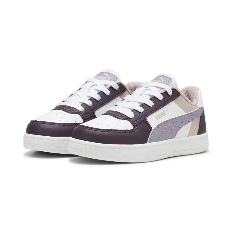 Sneakers PUMA Caven 2.0 Block per bambini PUMA Midnight Plum Pale White Purple | Puma Viola