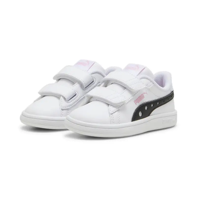 Sneakers PUMA Smash 3.0 Dance Party per neonati PUMA White Black Pink Lilac | Puma Bianco