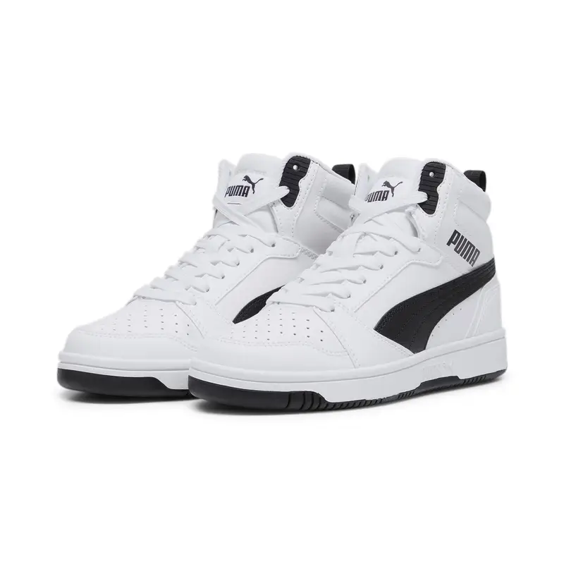 Sneakers Rebound V6 Mid da ragazzi PUMA White Black | Puma Bianco