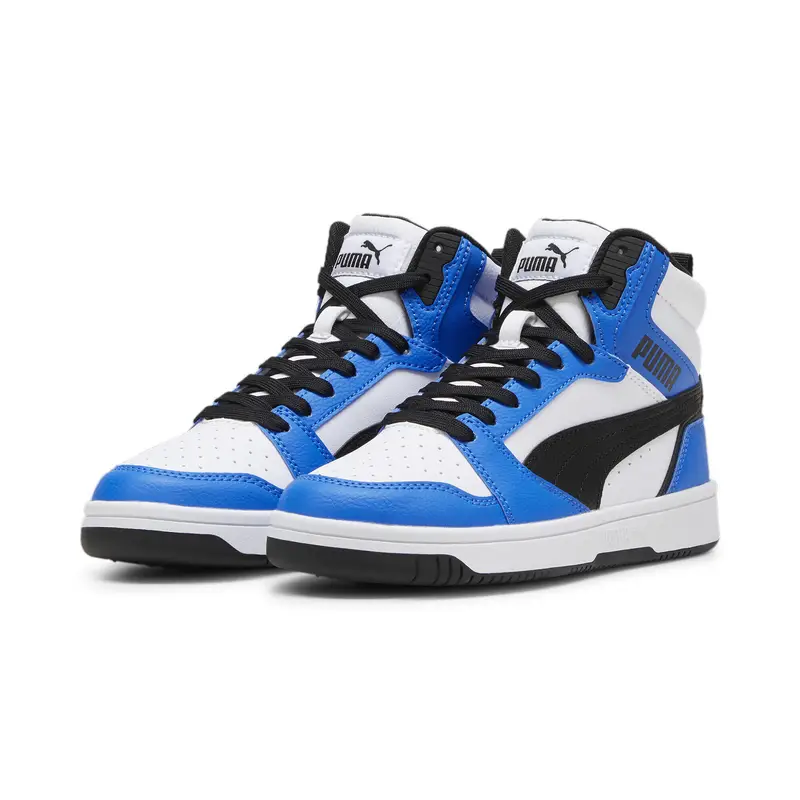Sneakers Rebound V6 Mid da ragazzi PUMA White Black Racing Blue | Puma Bianco