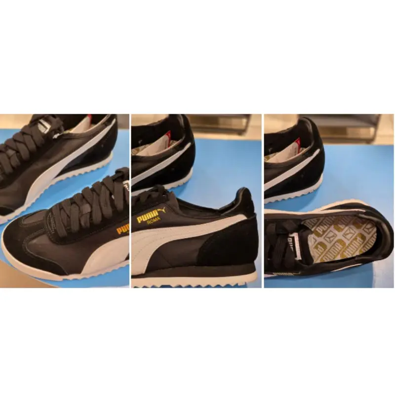 Sneakers Roma OG in Nylon Nero Bianco 362408-01 - Sneakers Retro Street Unisex 44 miniatura 2