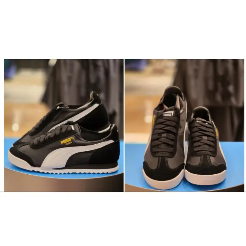 Sneakers Roma OG in Nylon Nero Bianco 362408-01 - Sneakers Retro Street Unisex 44