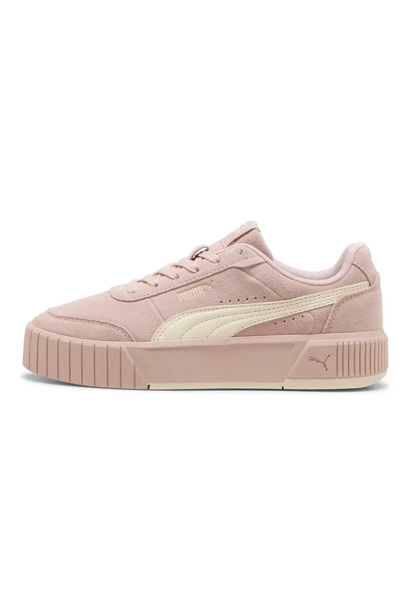 Sneakers rosa in suede con suola rialzata Puma CARINA MIA SD [ROSA]