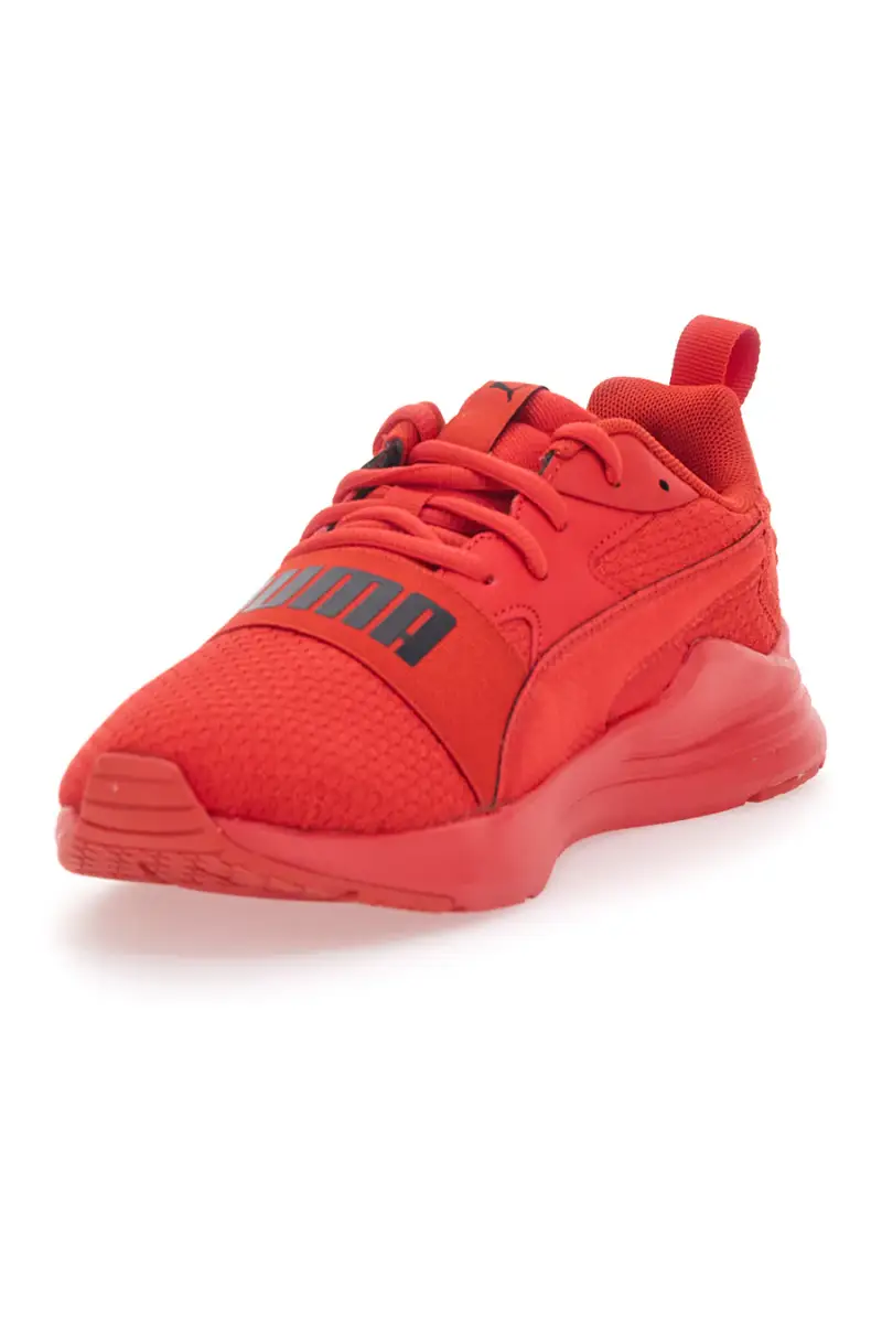 Sneakers Rosse Con Tomaia In Mesh Puma Wired Run Pure Jr [ROSSO] miniatura 3