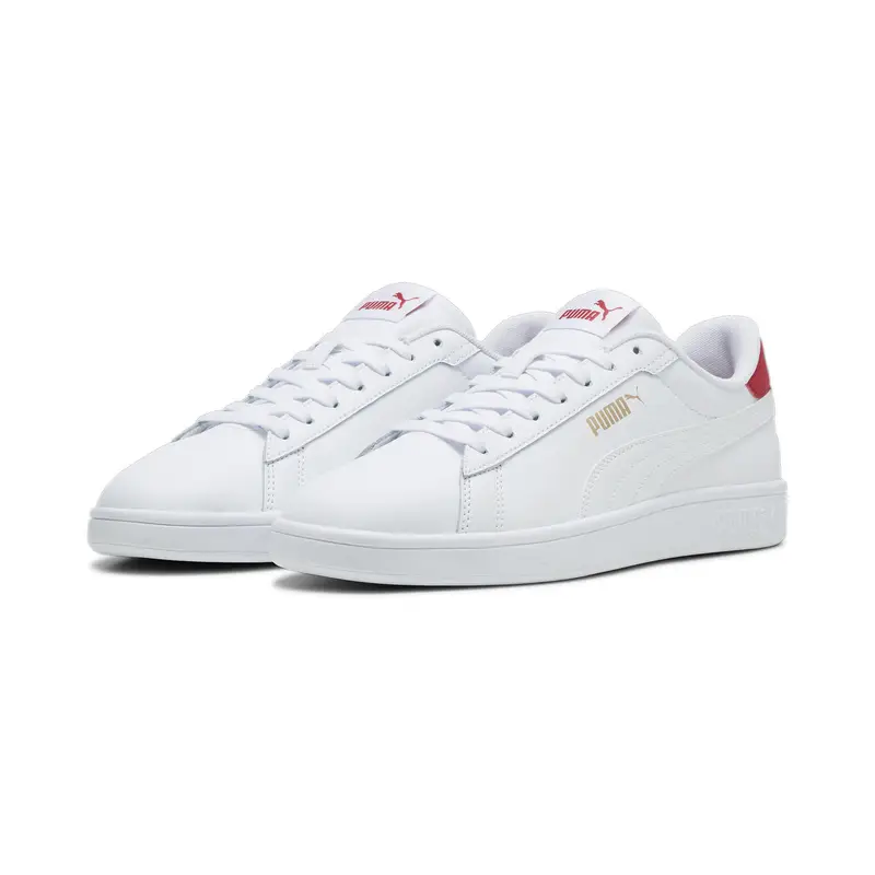 Sneakers Smash 3.0 L PUMA White Club Red Gold | Puma Bianco