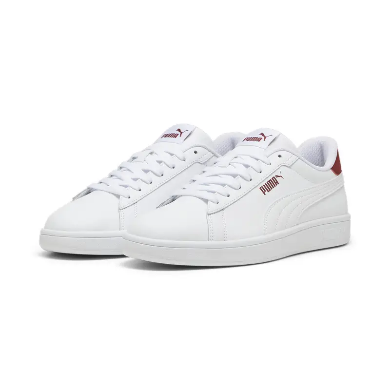 Sneakers Smash 3.0 L PUMA White Intense Red | Puma Bianco