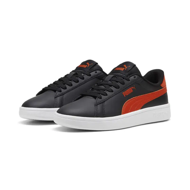 Sneakers Smash 3.0 Leather da ragazzi PUMA Black Redmazing Red | Puma Nero