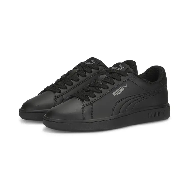 Sneakers Smash 3.0 Leather da ragazzi PUMA Black Shadow Gray | Puma Nero