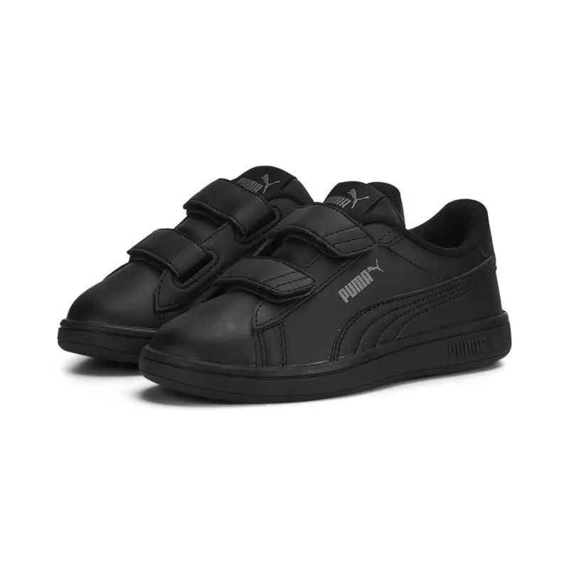 Sneakers Smash 3.0 Leather V da bambini PUMA Black Shadow Gray | Puma Nero