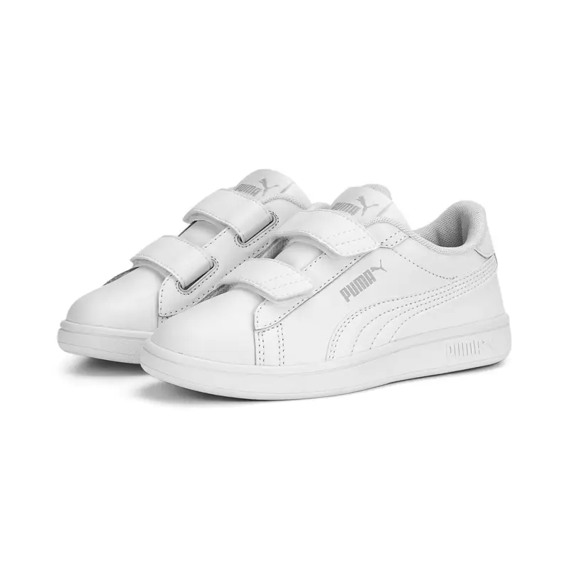 Sneakers Smash 3.0 Leather V da bambini PUMA White Cool Light Gray | Puma Bianco