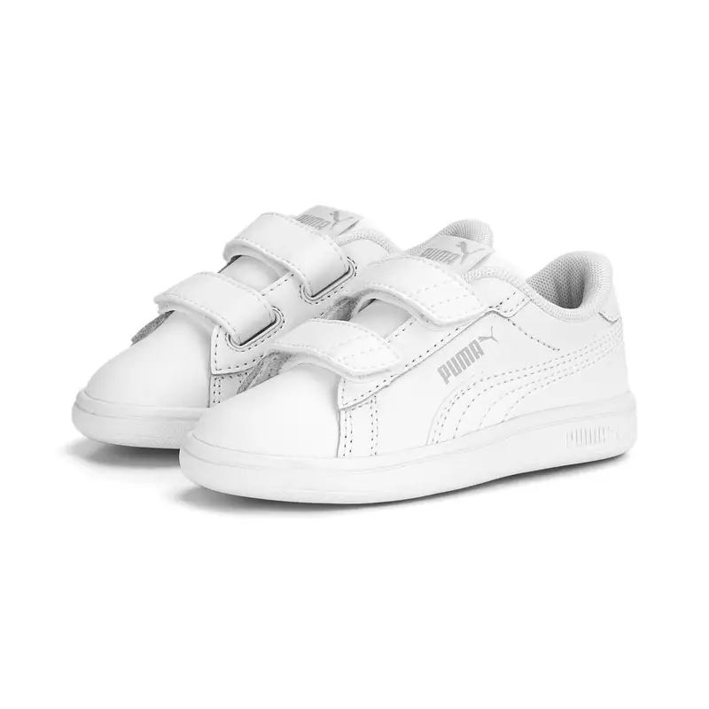 Sneakers Smash 3.0 Leather V da bimbi PUMA White Cool Light Gray | Puma Bianco