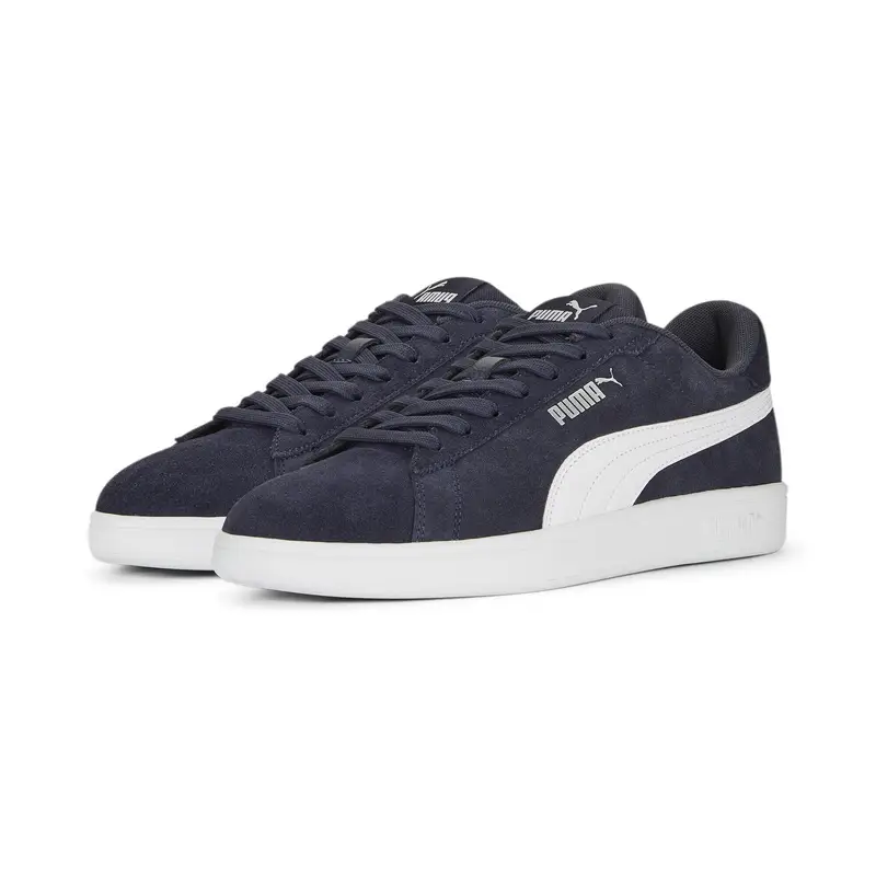 Sneakers Smash 3.0 PUMA Parisian Night White Silver Blue Metallic | Puma Bianco