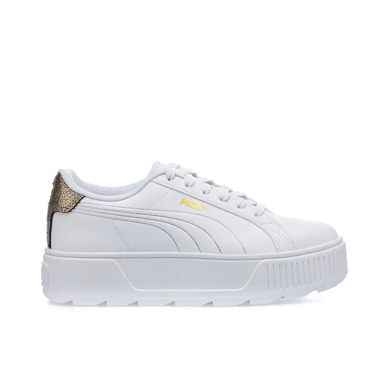 Sneakers tennis Karmen con platform bianche da donna