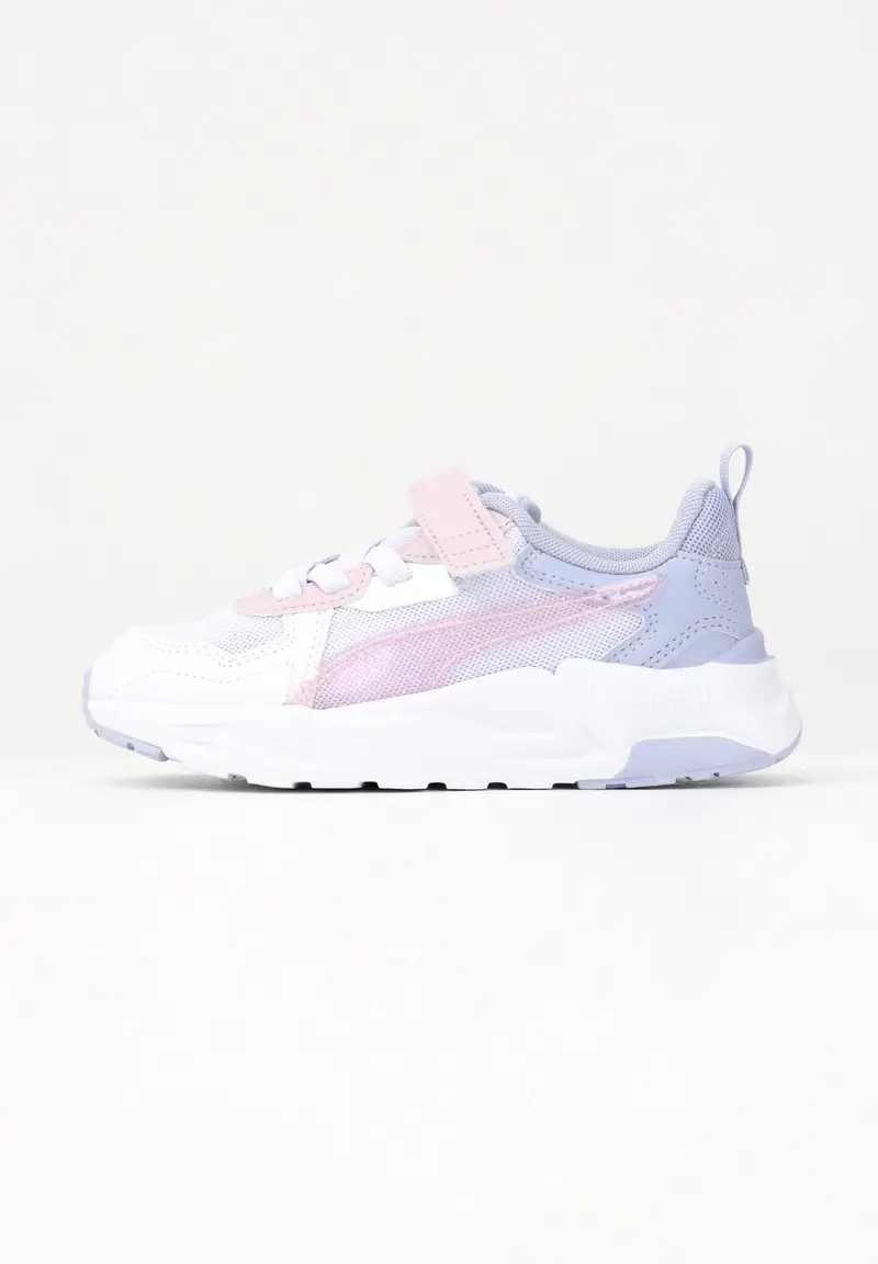 PUMA Sneakers Trinity Lite Blurry bianche, lilla e rosa da bambina