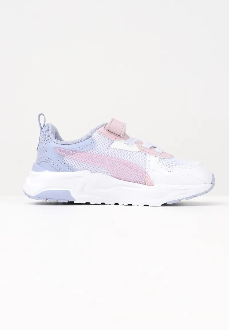 PUMA Sneakers Trinity Lite Blurry bianche, lilla e rosa da bambina miniatura 2