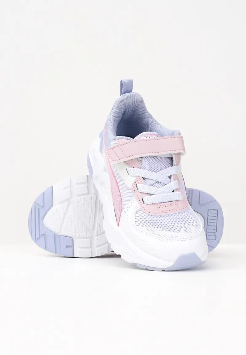 PUMA Sneakers Trinity Lite Blurry bianche, lilla e rosa da bambina miniatura 3