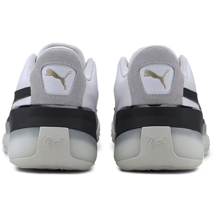 Sneakers Unisex Puma Clyde Hardwood Nere Puma-Bianco 193663-01 41 miniatura 3