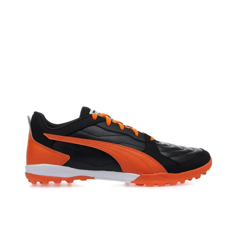 Sneakers uomo da calcetto nere e arancioni