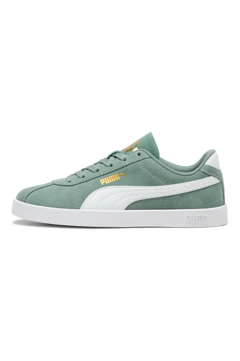 Sneakers Verde con Tomaia In Pelle e Suola Softfoam PUMA Club II Jr [VERDE