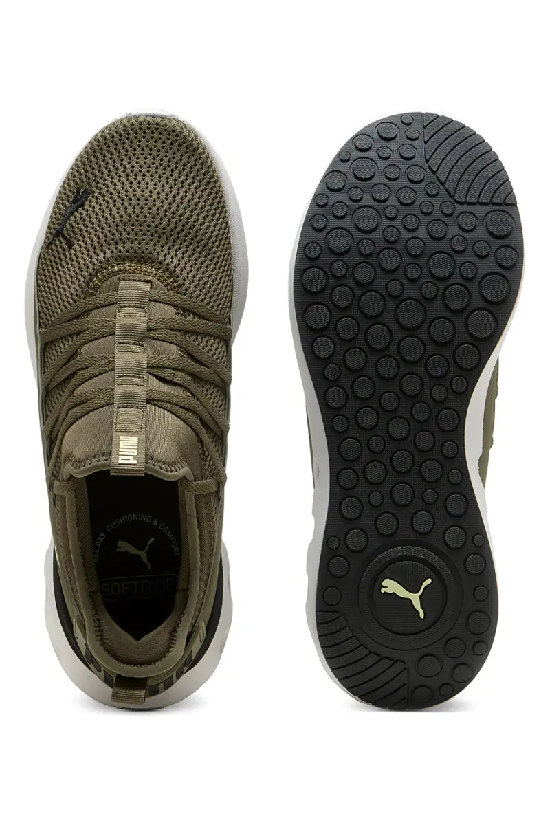 Sneakers verde oliva con suola bianca Puma Softride Carson Fresh [VERDE OLIVA] miniatura 5