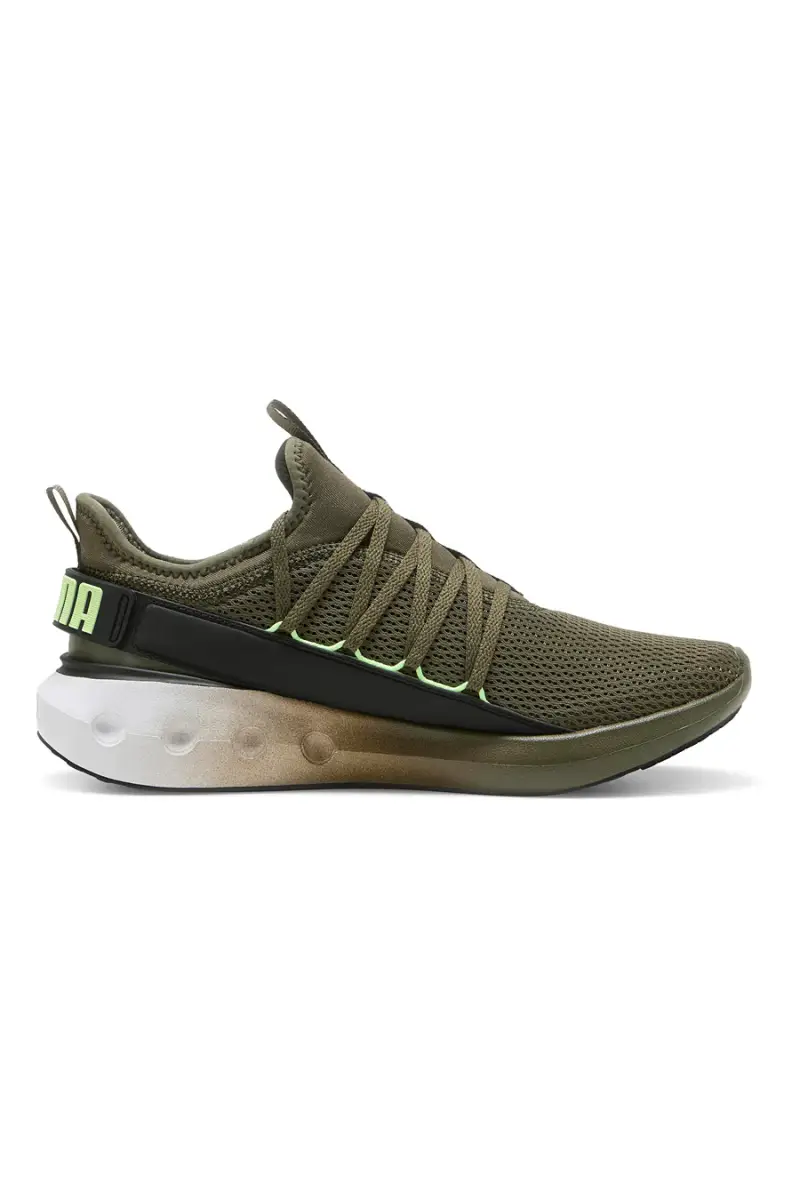 Sneakers verde oliva in mesh Puma Softride Carson Fresh [VERDE] miniatura 3