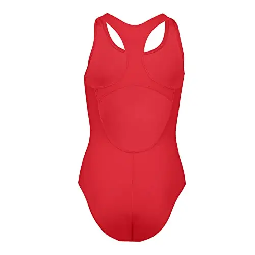 PUMA Swimsuit 701224512 Costume da Bagno, Rosso, 128 Unisex miniatura 2