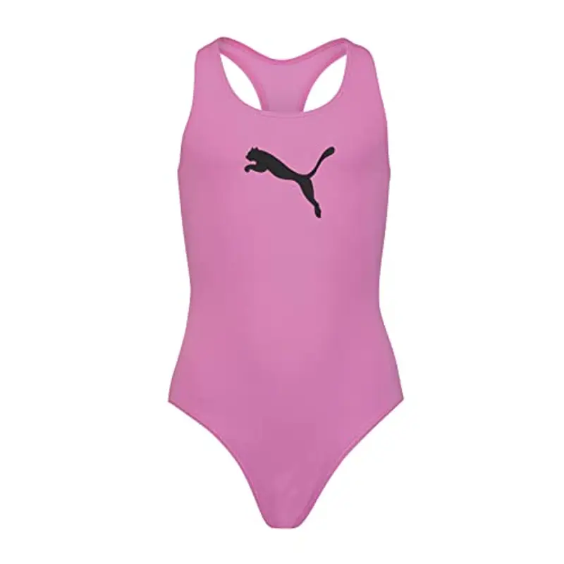 PUMA Swimsuit 701224512 Costume da Bagno, Viola, 128 Unisex