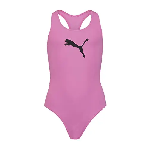 PUMA Swimsuit 701224512 Costume da Bagno, Viola, 152 Unisex
