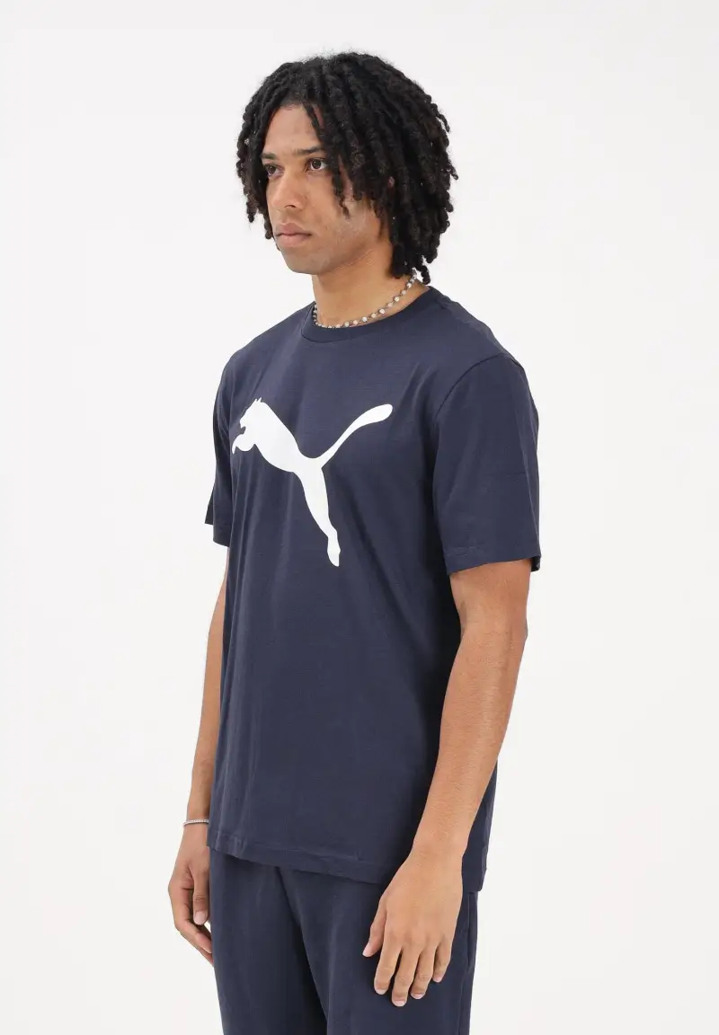 T-shirt a manica corta Ess blu da uomo