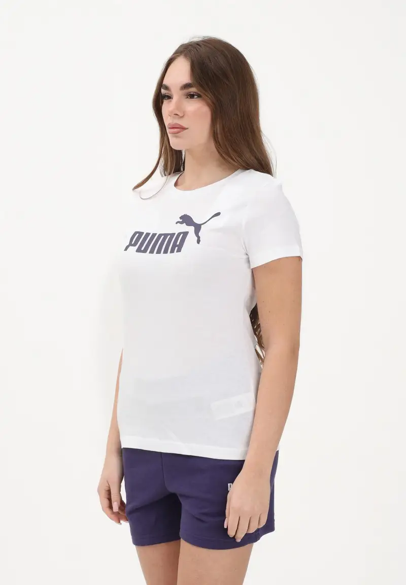 T-shirt a manica corta ESS N 1 bianca da donna