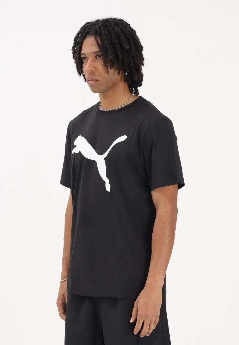 T-shirt a manica corta Ess nera da uomo