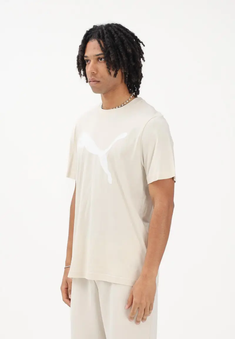 T-shirt a manica corta Ess panna da uomo