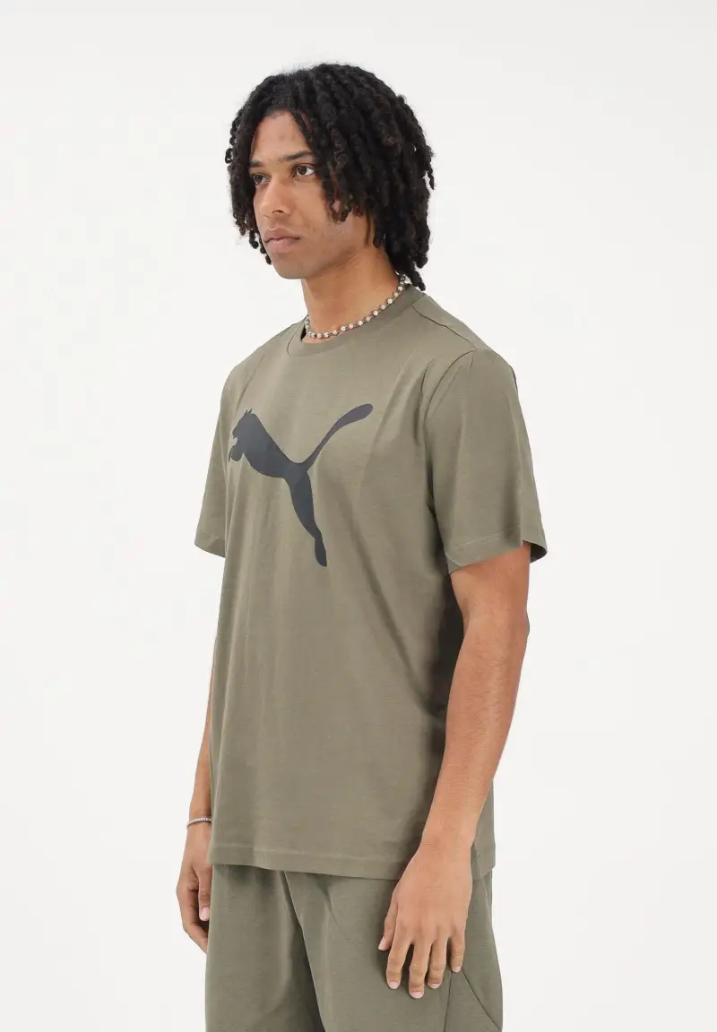 T-shirt a manica corta Ess verde militare da uomo