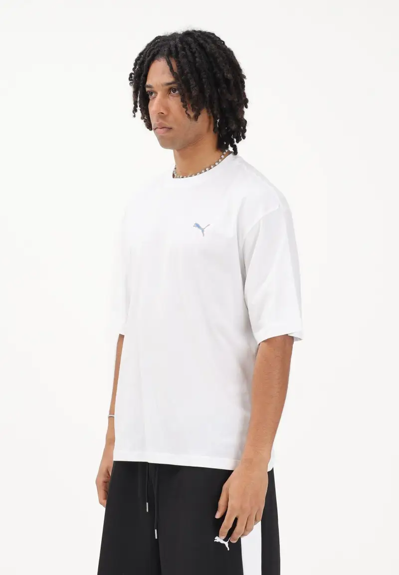 T-shirt a manica corta Graphic bianca da uomo