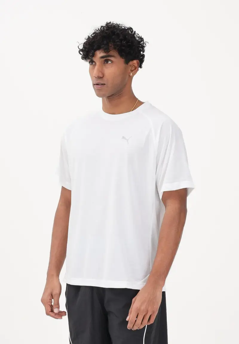 T-shirt a manica corta VELOCITY bianca da uomo