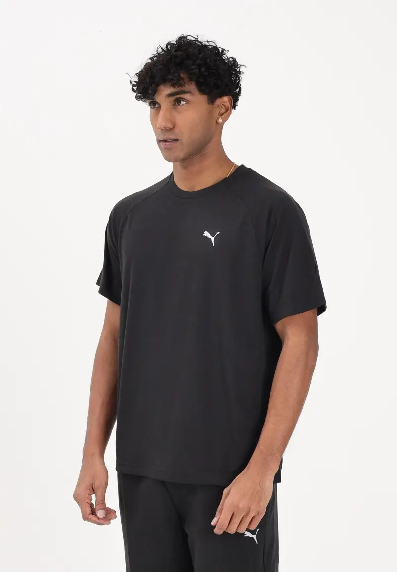 T-shirt a manica corta VELOCITY nera da uomo