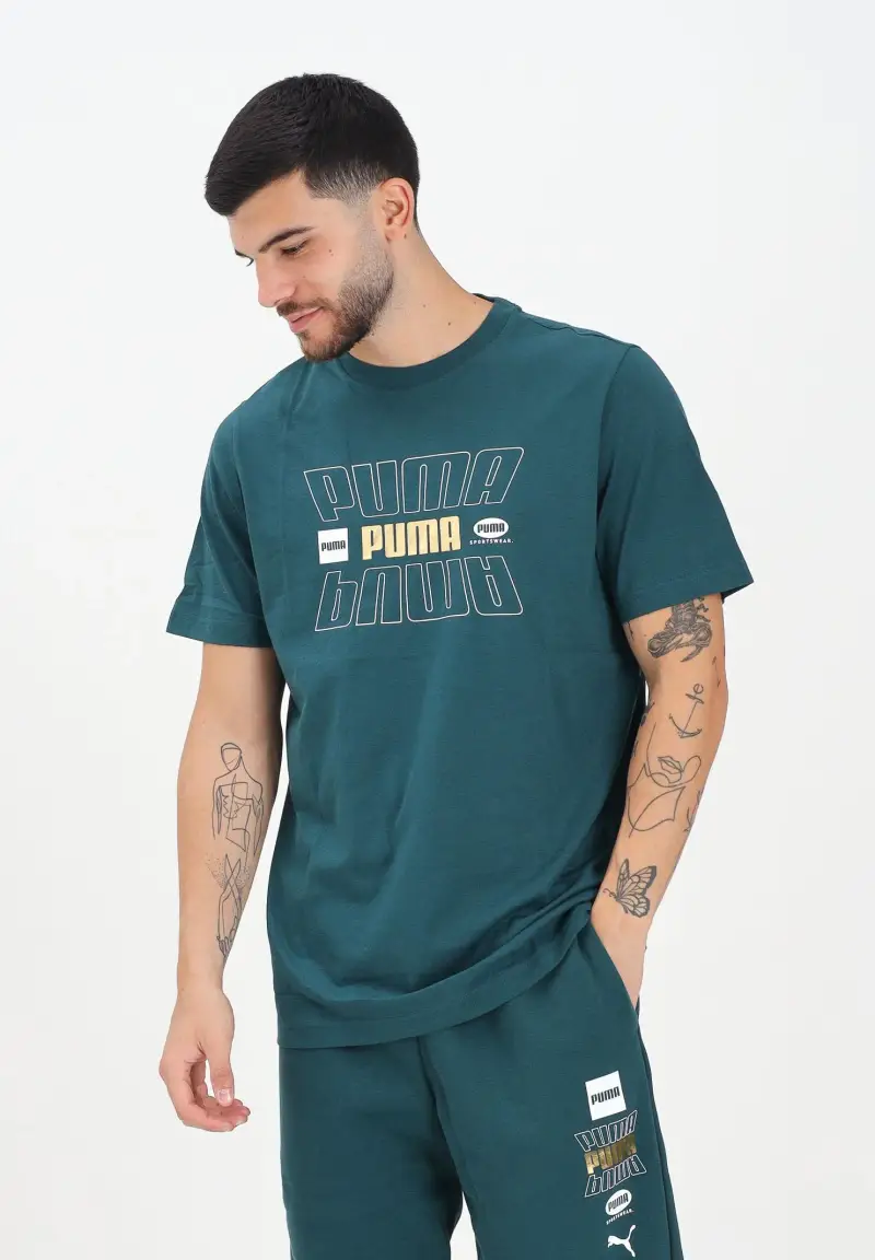 Puma T-shirt Uomo Verde 2817049 miniatura 2