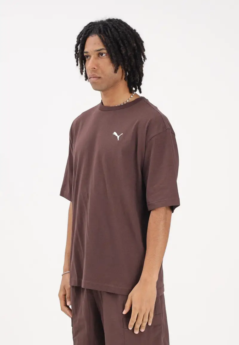 T-shirt a manica corta WARDROBE ESS marrone da uomo