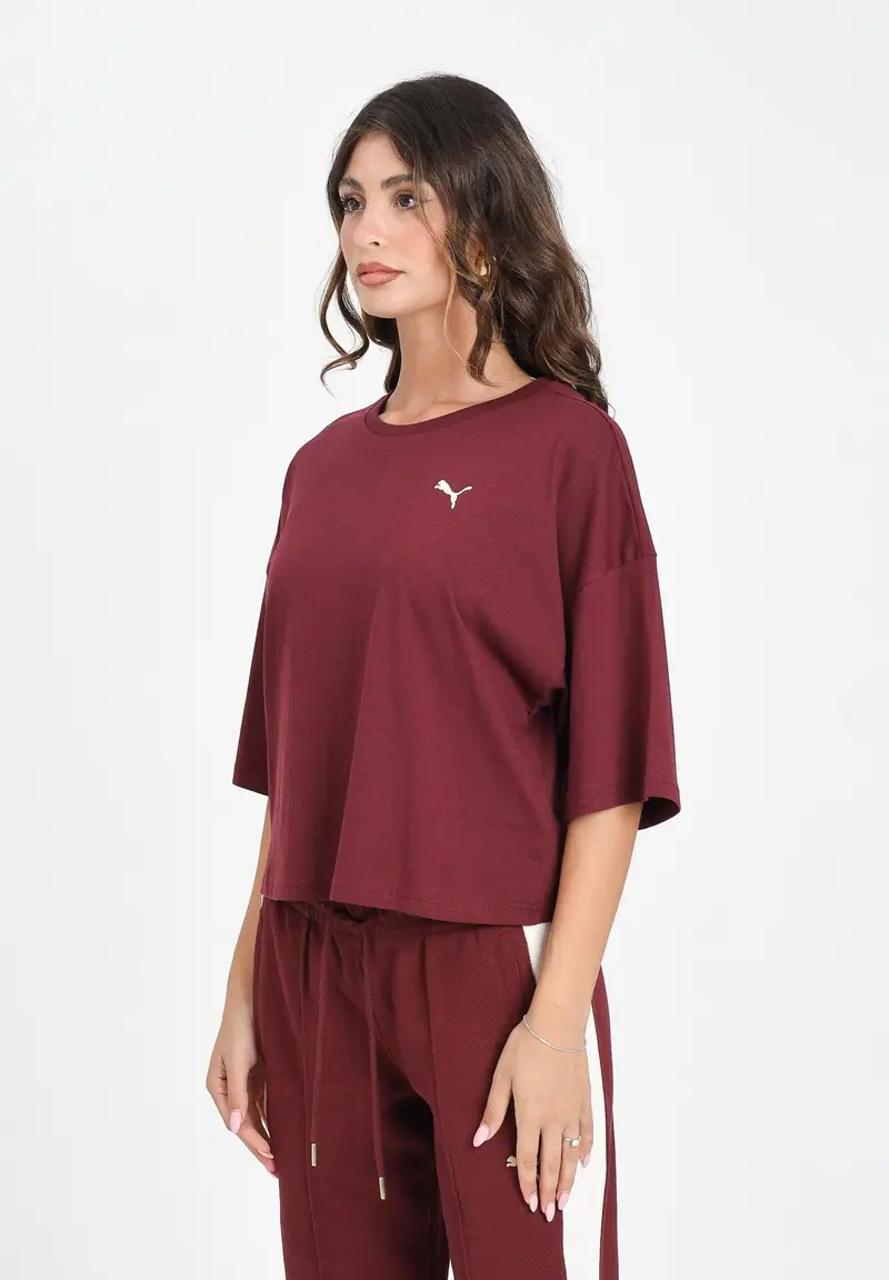 Puma T-shirt Donna Bordeaux 1523985