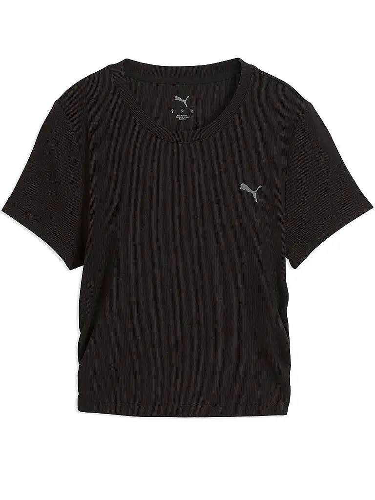 T-Shirt da donna Cloudspun RIB nero | S