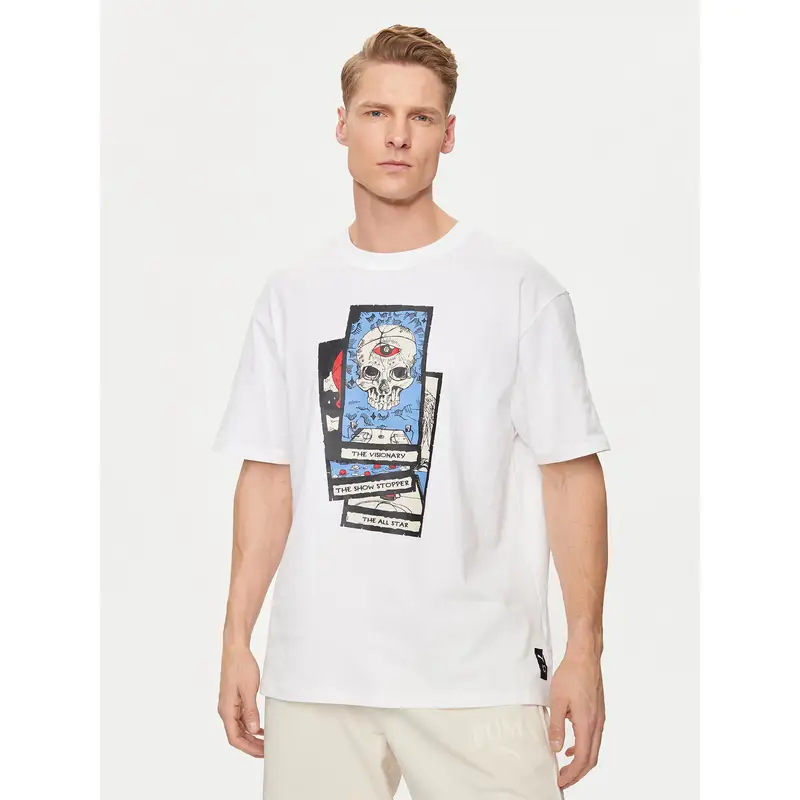 T-shirt Hoops Deck 624776 Bianco Regular Fit