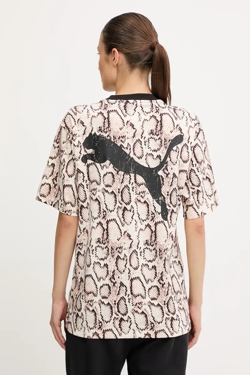 Puma T-shirt Donna Beige 2988155 miniatura 3